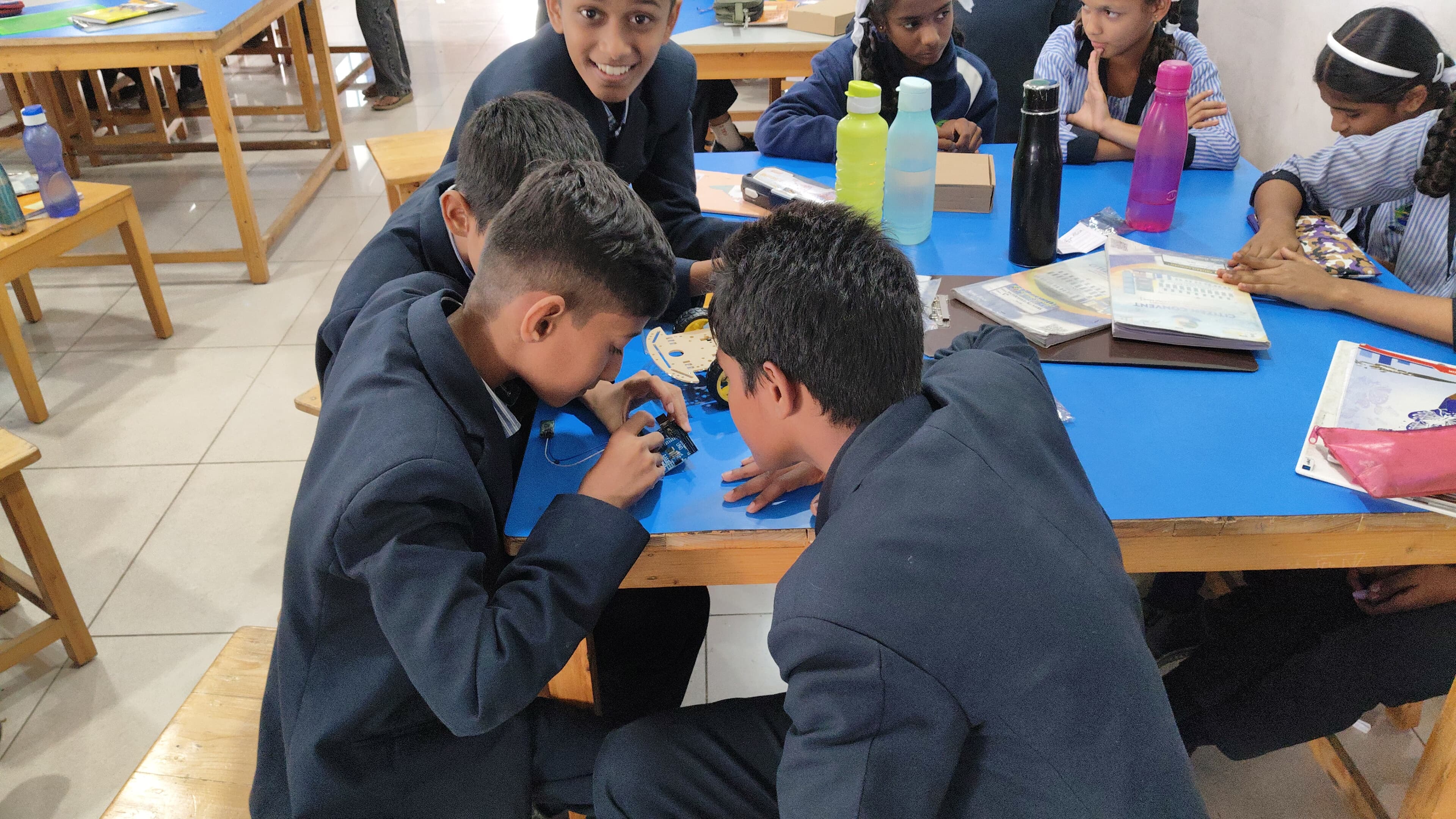 Scratch programming on a computer